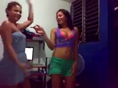 Gorgeous tanned complexion exotic teens of legal age chatting over a webcam